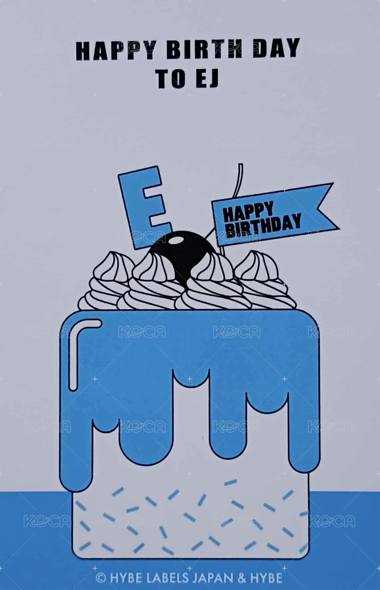 Happy Day  2023~2024 周邊卡 BIRTHDAY KIT卡 背面