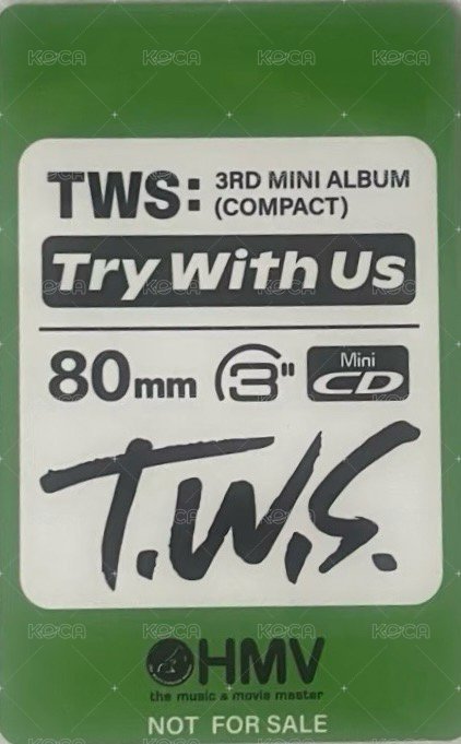 TRY WITH US hmv 特典卡  背面