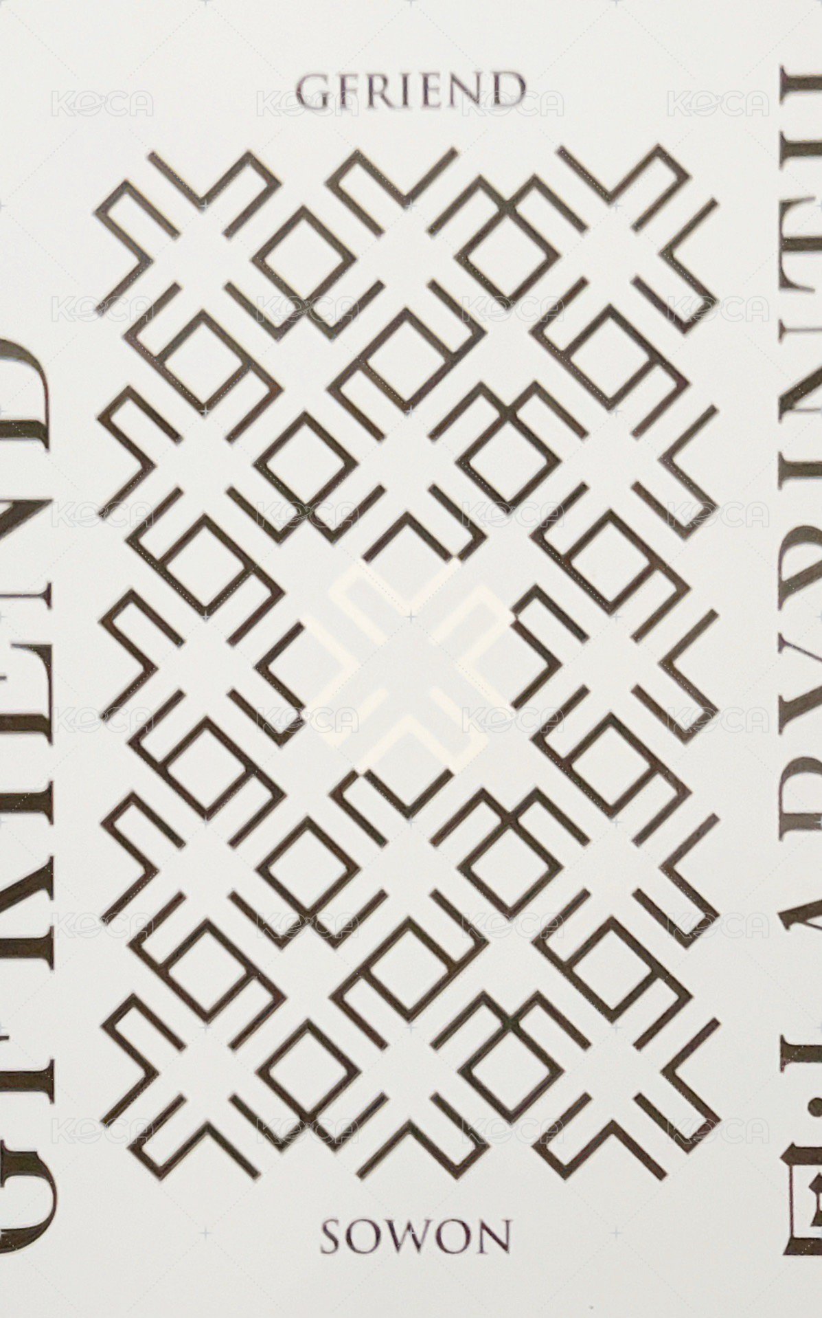 迷八 專輯卡 Room ver. 背面