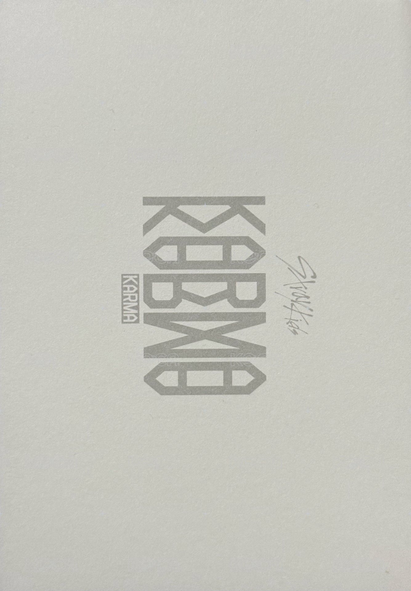 KARMA 明信片 普版美通固配 背面