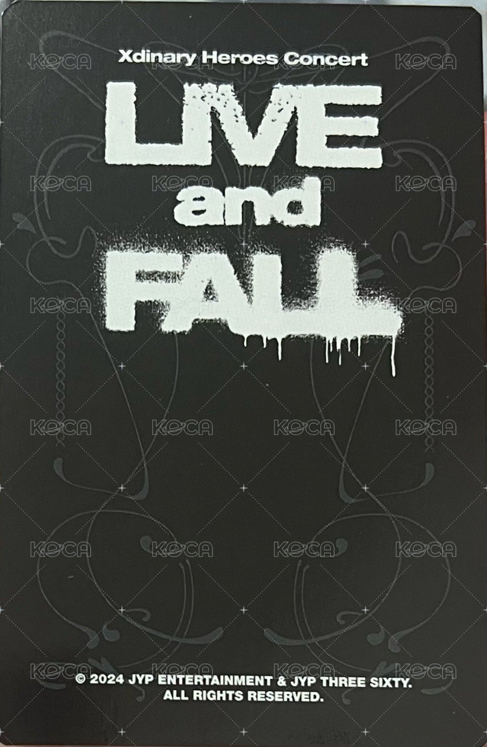 LIVE and FALL 線下 滿額卡  背面