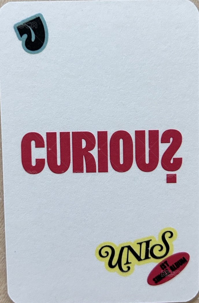 CURIOUS 專輯卡 kotoko閃卡 背面