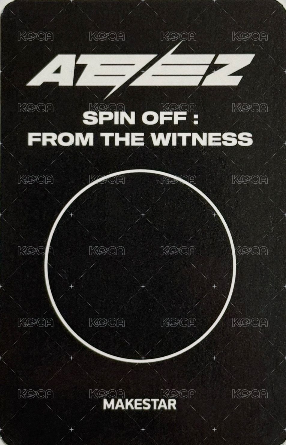 SPIN OFF : FROM THE WITNESS ms 3.0 線上 簽售卡  背面