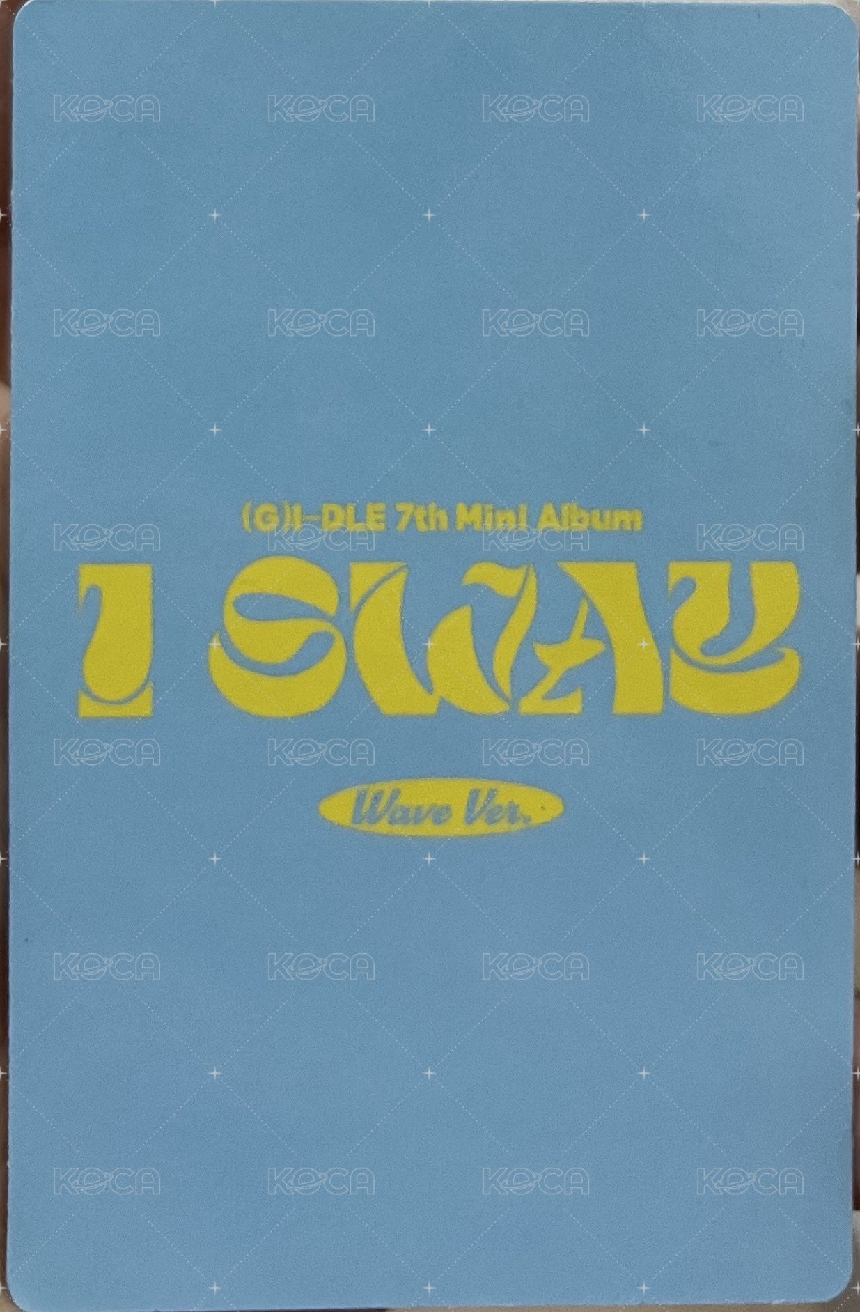 I SWAY 專輯卡 PB版 wave ve  背面