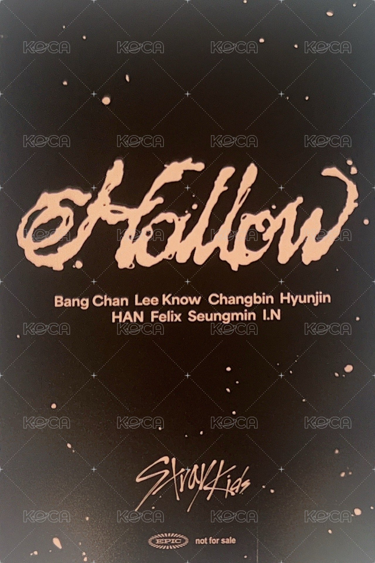 Hollow JYP JAPAN Fanclub 特典卡  背面