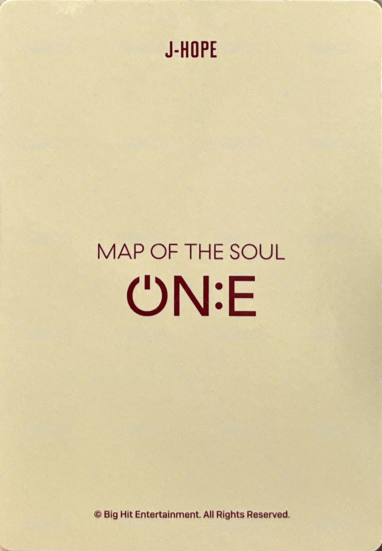 ON:E 周邊卡 後背包卡 背面