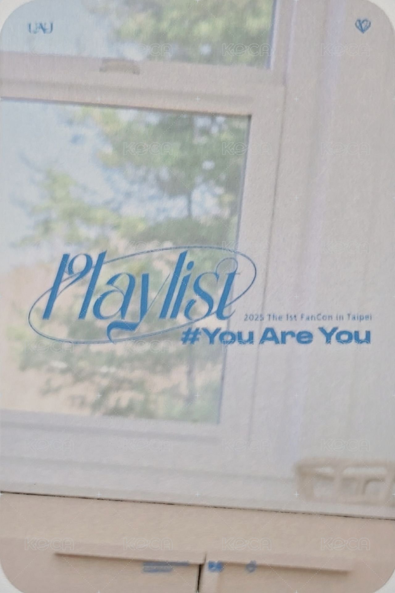UAU 1st FanCon 入場卡 / 場限卡 台北場1:1合照卡 背面