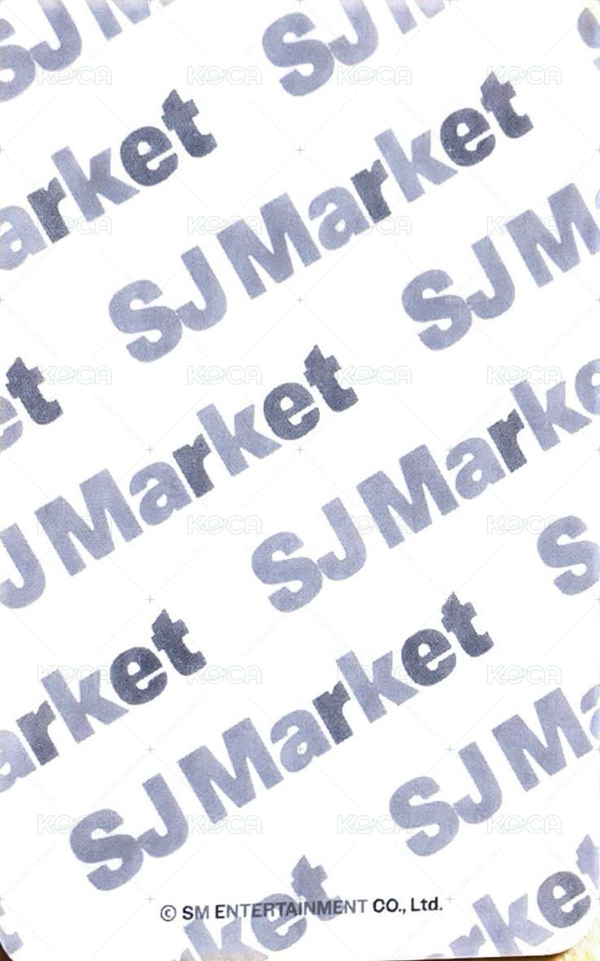 SJ MARKET 周邊卡 抱枕卡 背面