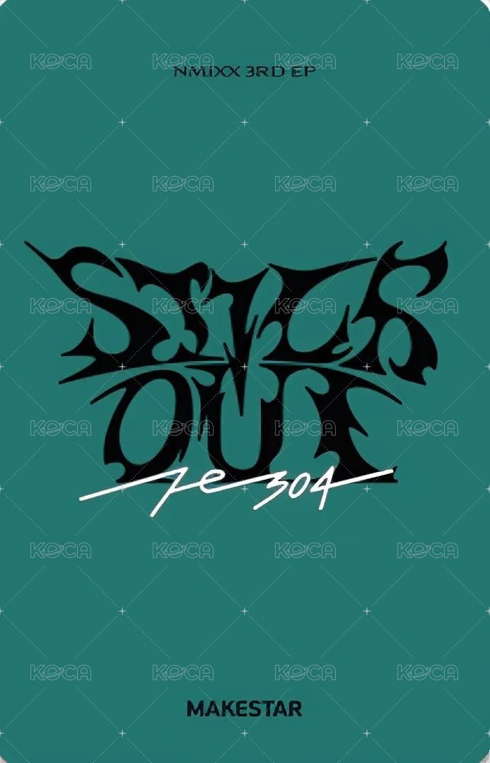 STICK OUT ms 線上 5.0 簽售卡 綠校服 背面