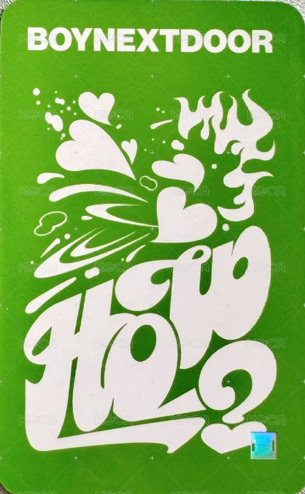 HOW? knpops 特別禮 特典卡 4 背面