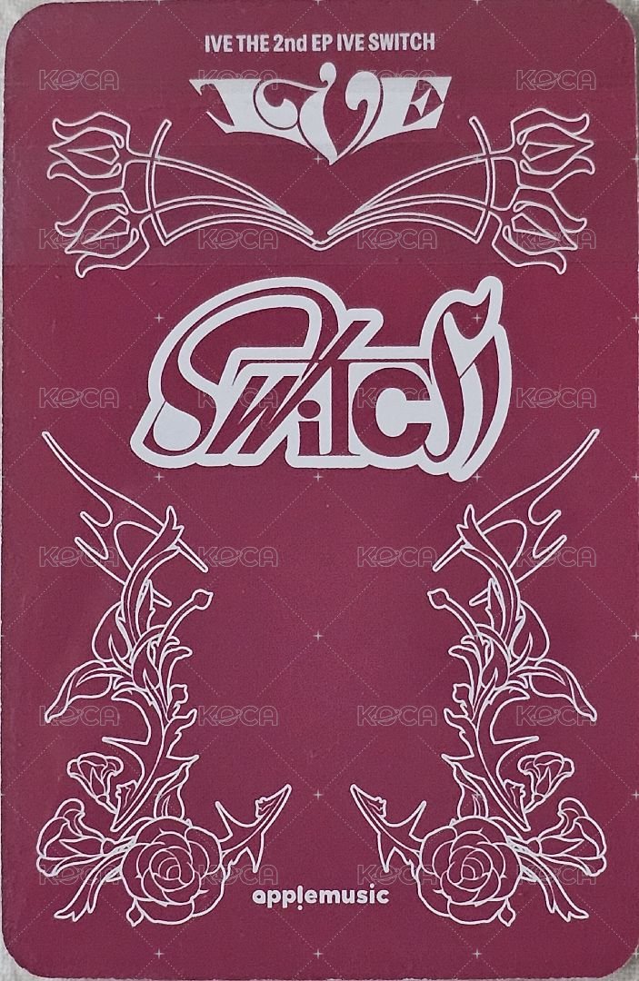 IVE SWITCH am 1.0 簽售卡  背面