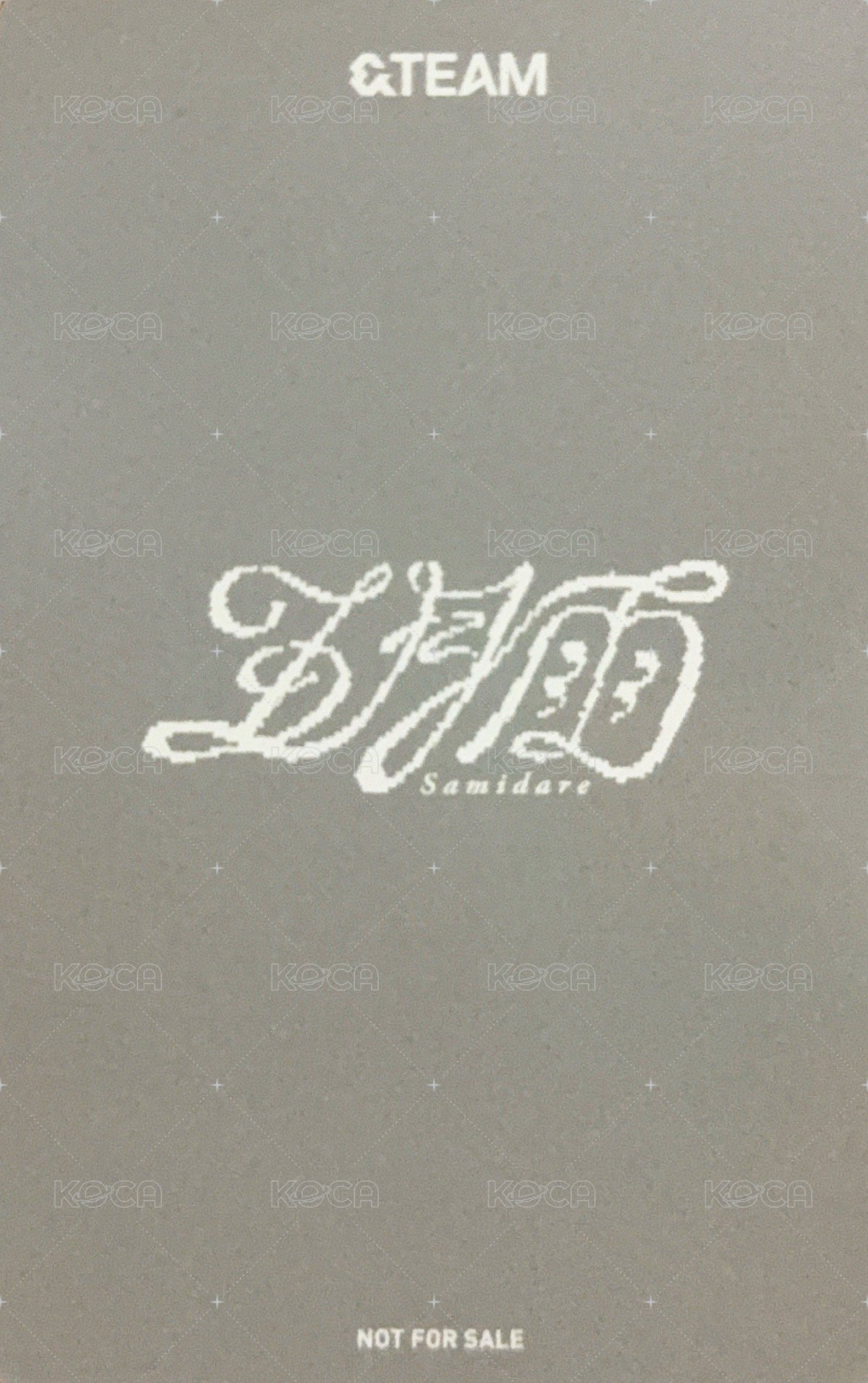 五月雨 日咖 3.0 幸運卡  背面