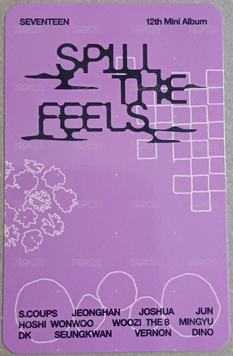 MINI12 oy 特典卡  背面