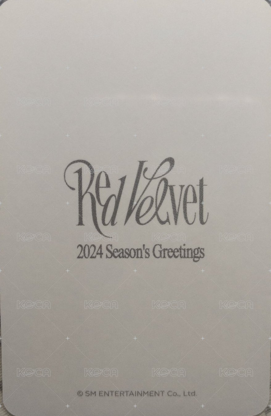 Redvelvet 2024 Season's Greetings 隨機卡  背面