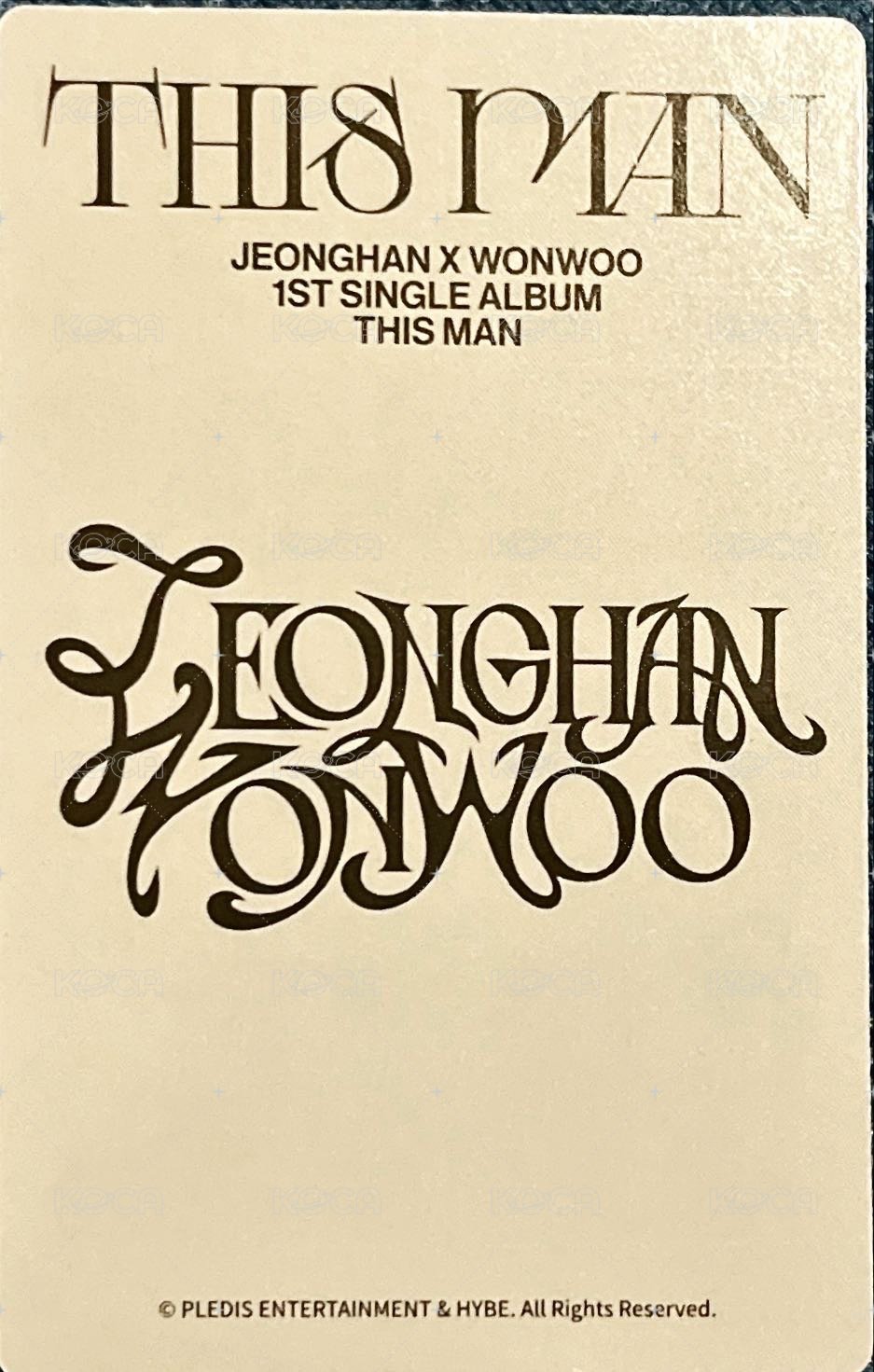 THIS MAN wm 快閃店卡包組Ver2 周邊卡  背面