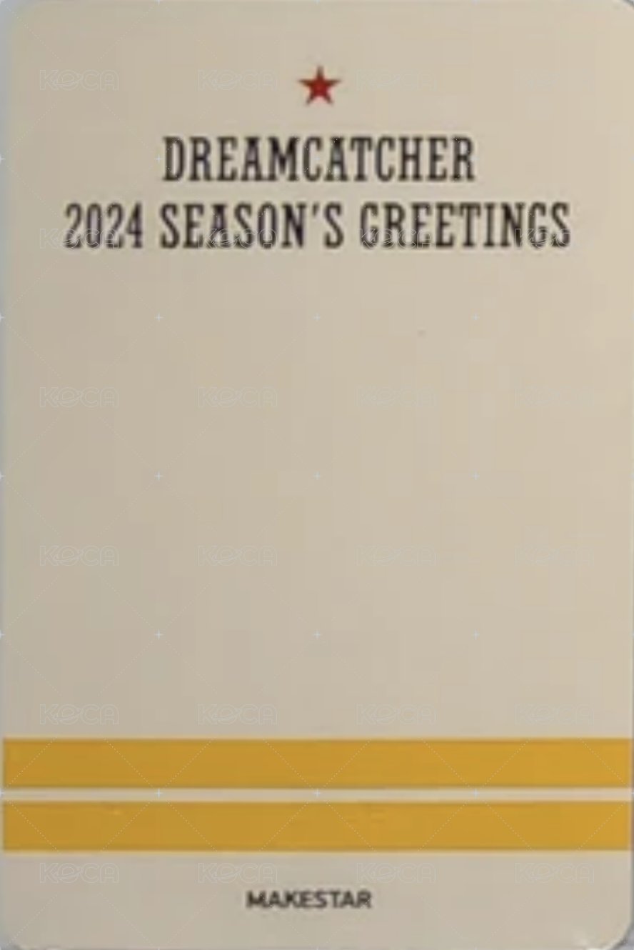 2024SG掛曆 ms 特典卡  背面