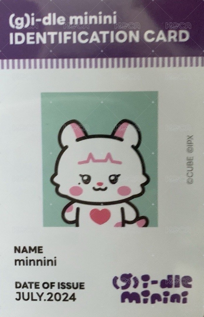 I SWAY 周邊卡 娃娃卡 背面