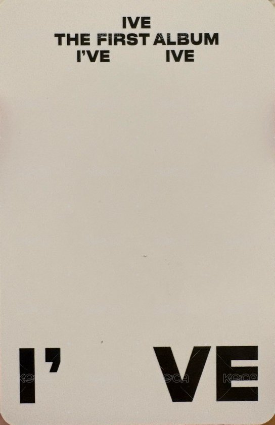 I've IVE naver 直播卡  背面