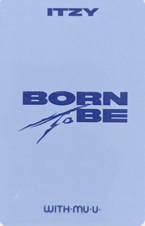 BORN TO BE wm 2.0 簽售卡  背面