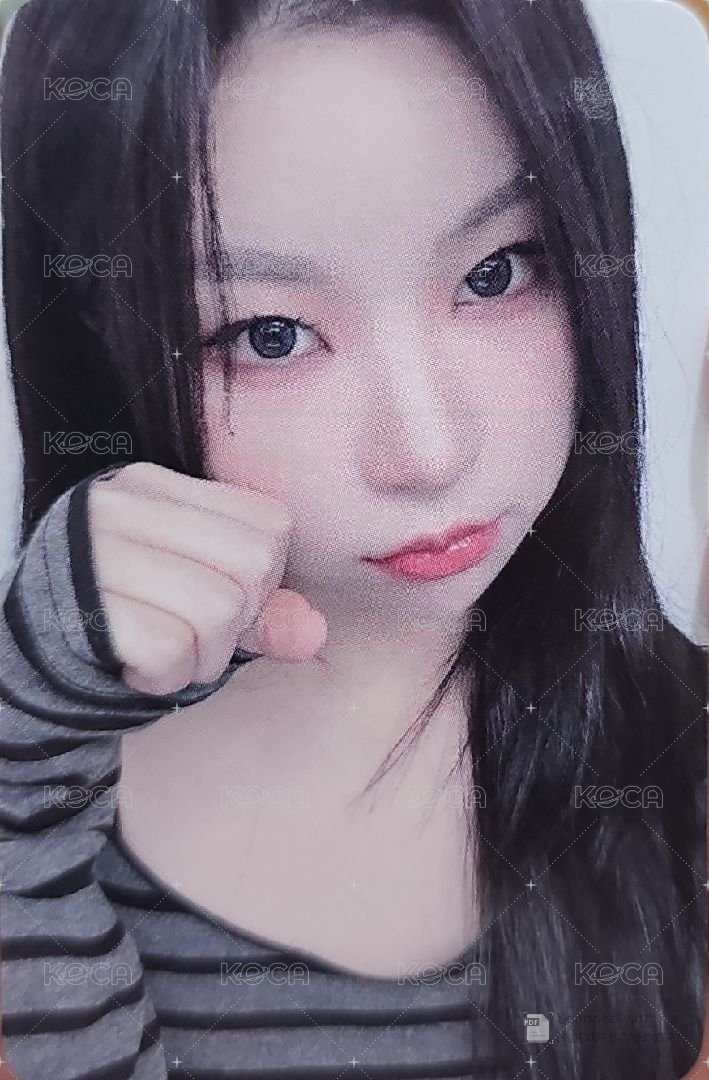 1st EP Album - ACT LIKE THAT el 1.0 線上 簽售卡 콩순이 ver. 正面