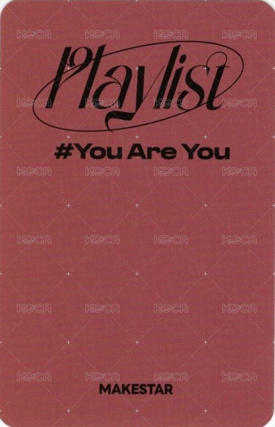 Playlist #You Are You ms POCA 1.0 簽售卡 SAFARI ver. 背面