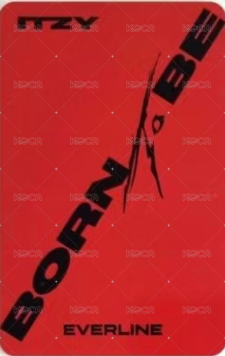 BORN TO BE el 2.0 簽售卡 對鏡 背面