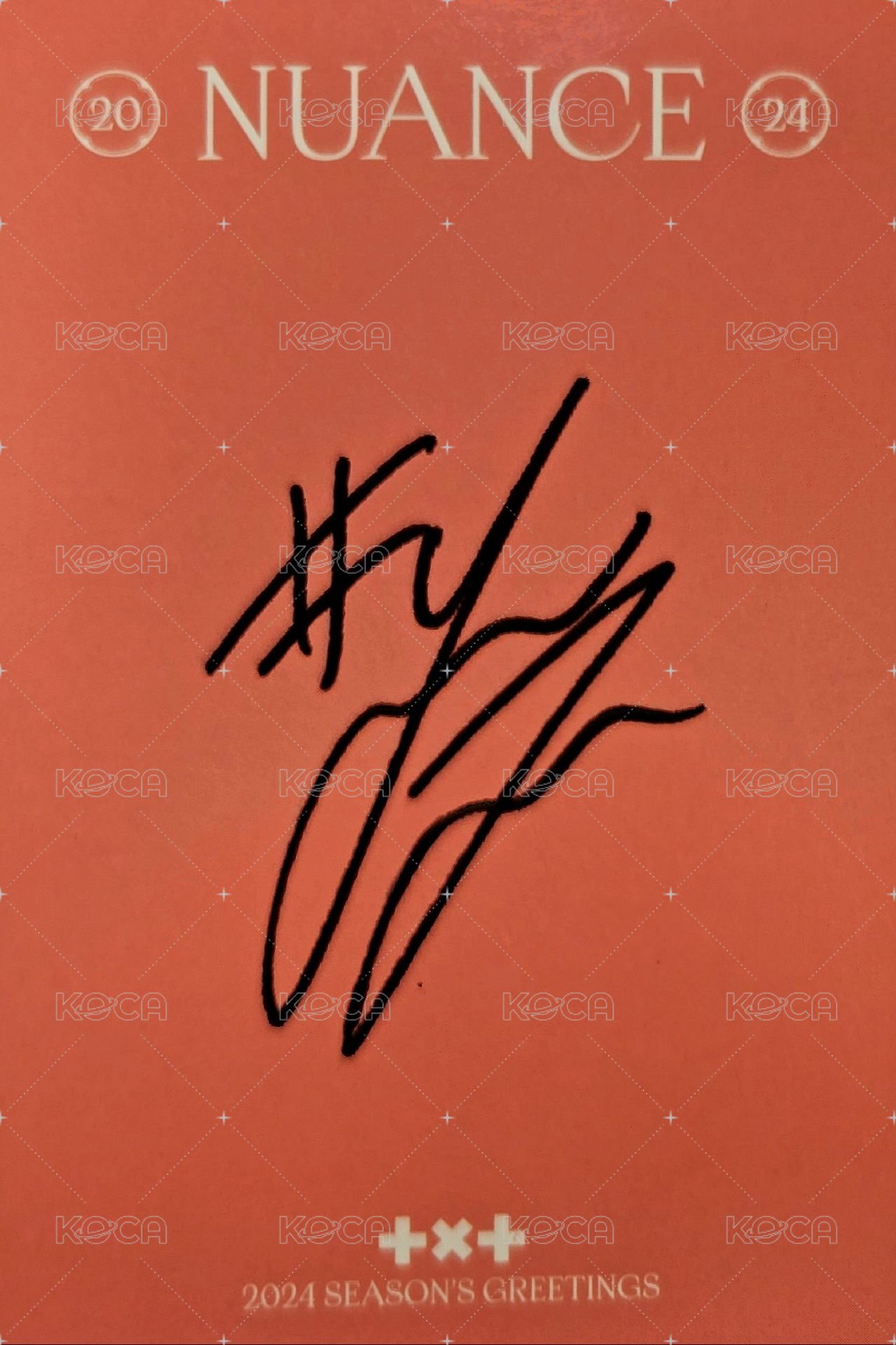 24年曆 年曆卡 卡 崔然竣 背面