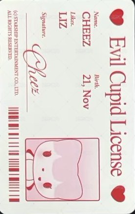 IVE SECRET 專輯卡 EVIL CUPID ver. 正面