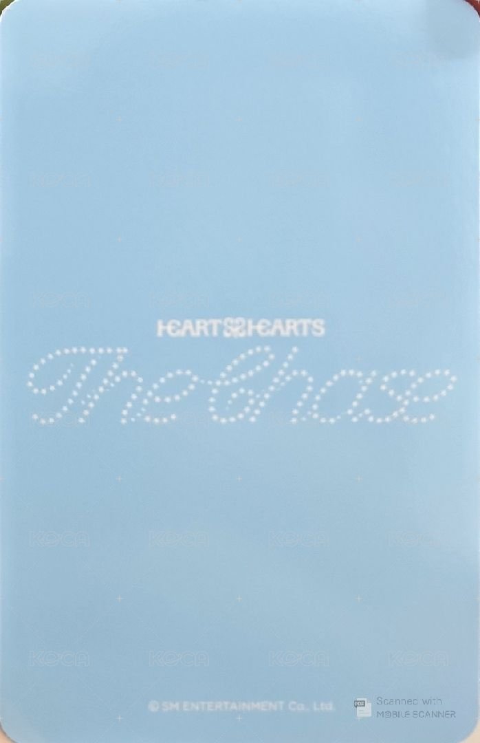 單一 sm 簽售卡  背面