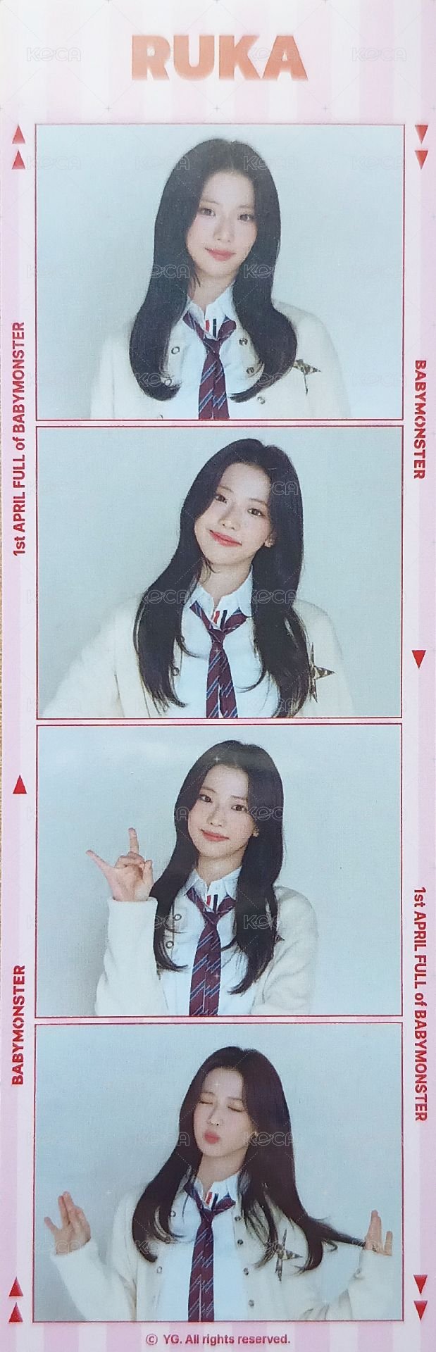 一週年寫真書 yg 人生四格卡  正面