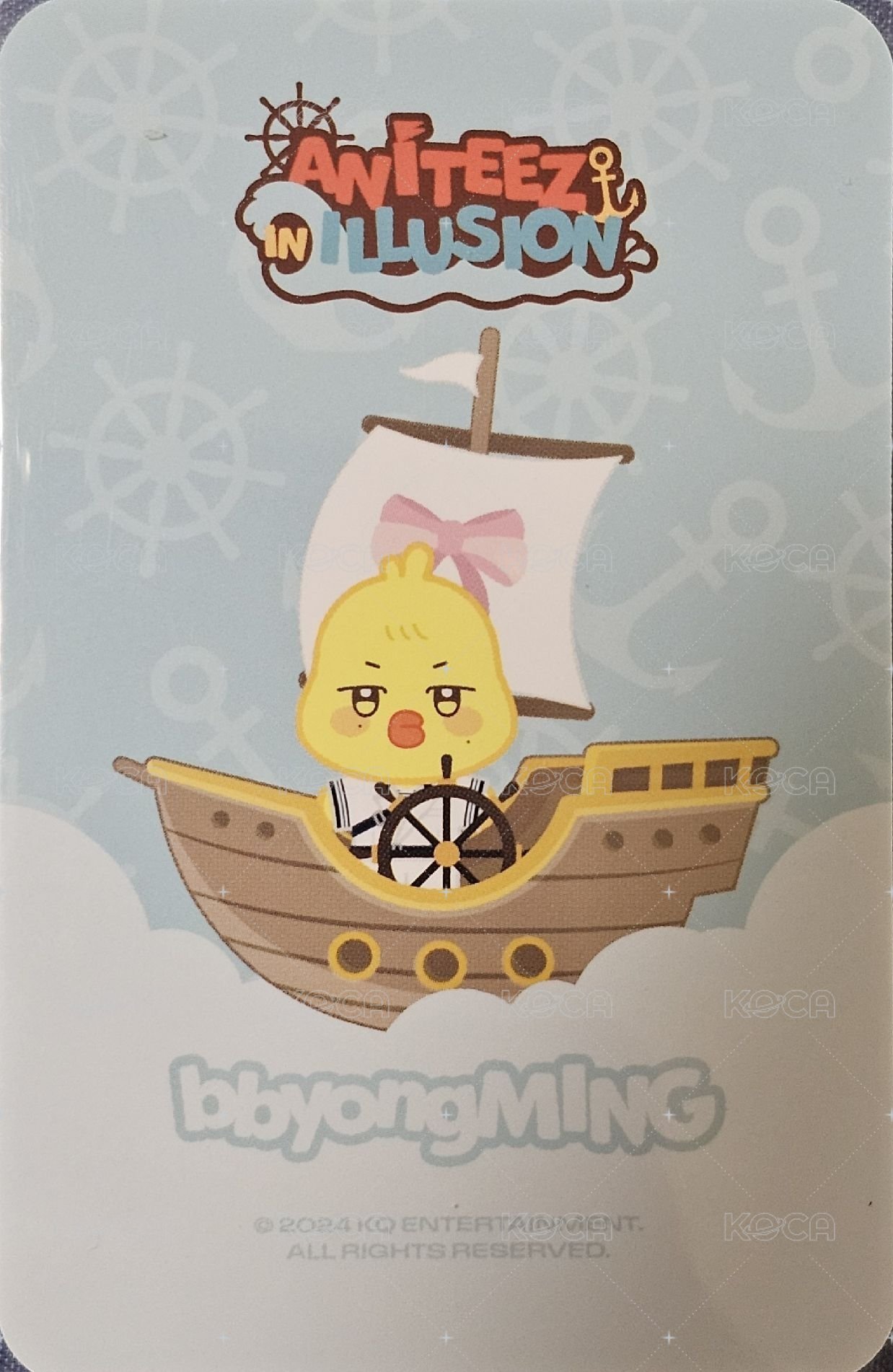 ANITEEZ IN ILLUSION 周邊卡 ACRYLIC PHOTOCARD FRAME KIT 背面