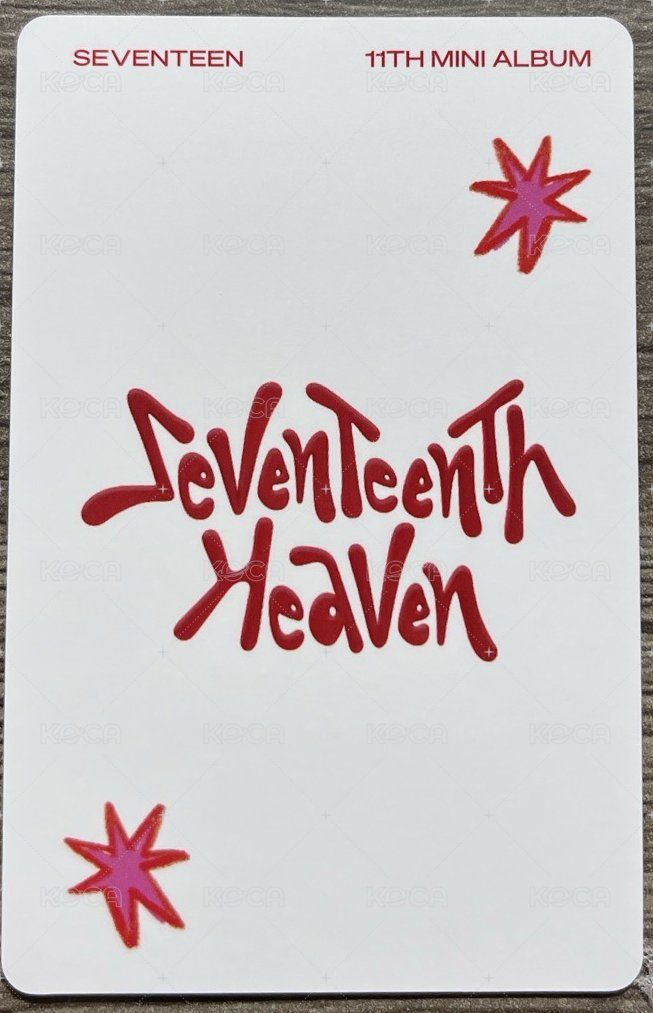 MINI11 日咖 感謝祭2.0 特典卡  背面