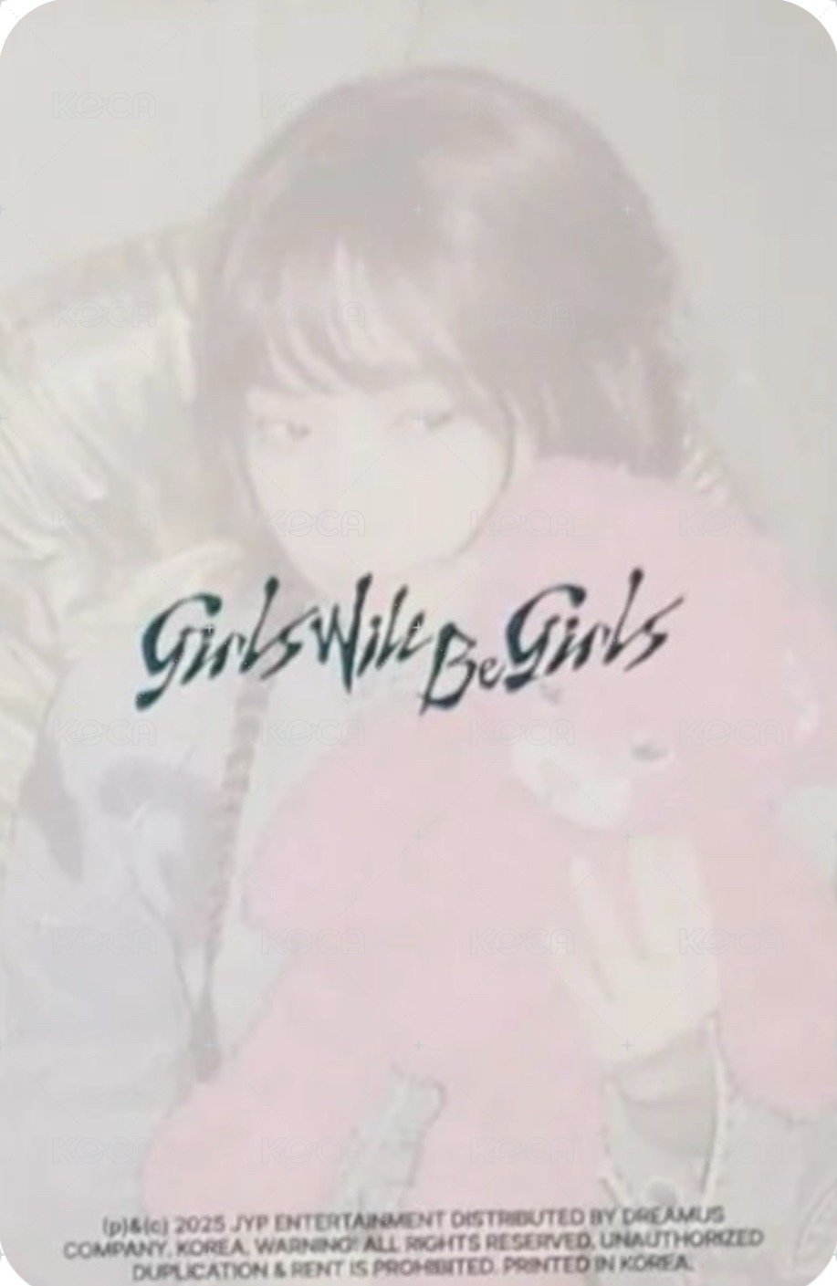 GWBG 專輯卡 CASSETTE GREEN ver. 背面