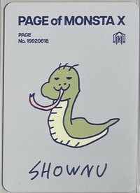 孫賢祐的臉 李周憲的頭髮 卡背是孫賢祐畫的蛇