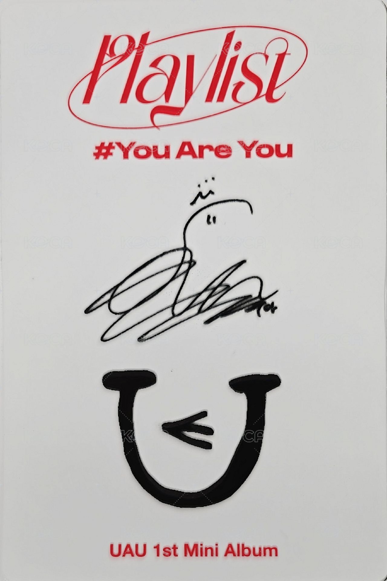 Playlist #You Are You 專輯卡  背面