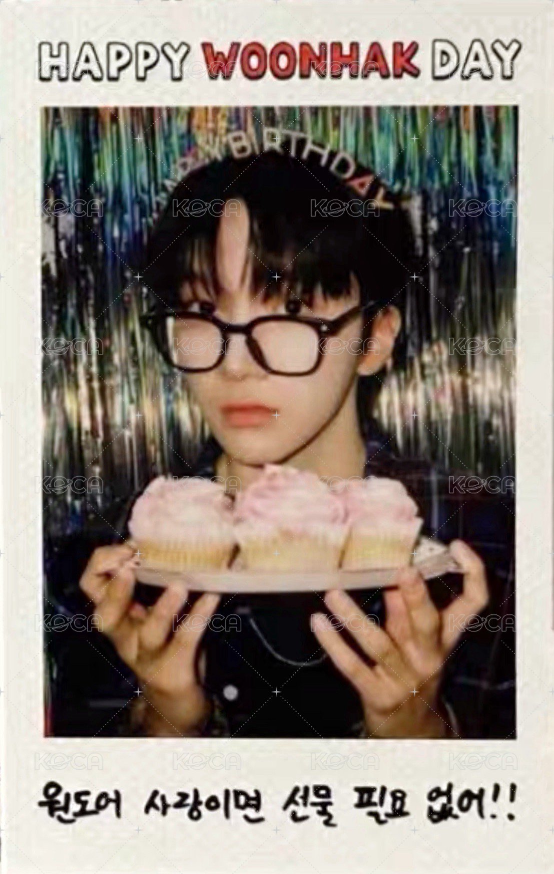 24生日 wvs 周邊卡 拍立得 6 杯子蛋糕 正面