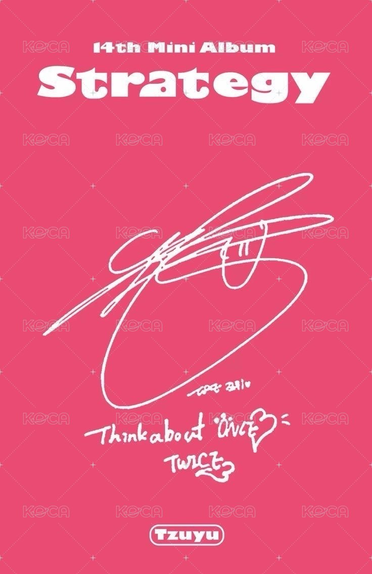 STRATEGY 專輯卡 子瑜比yeah 背面