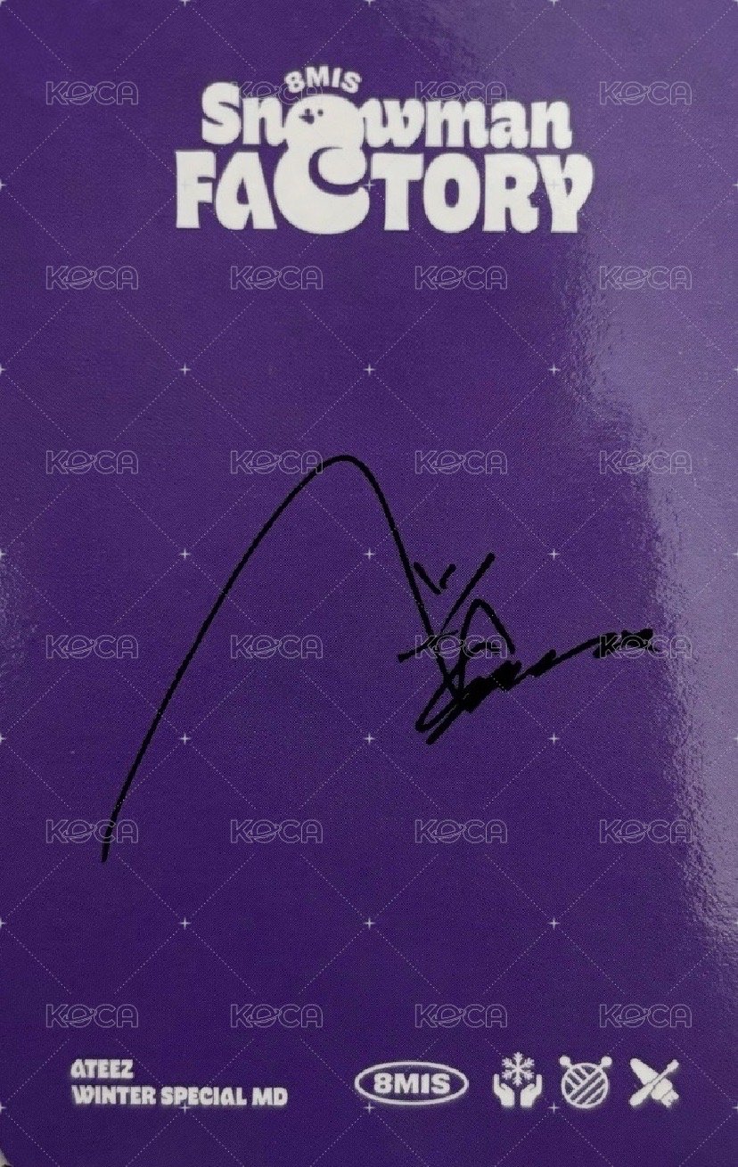 Snowman Factory 滿額卡  背面