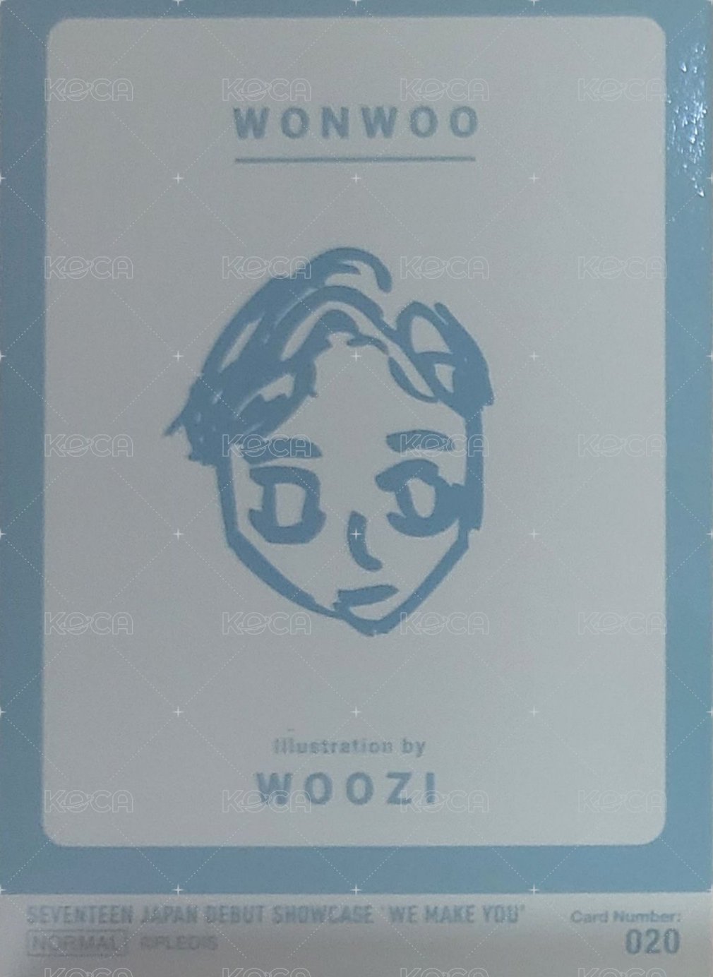 WE MAKE YOU 隨機卡 020 背面