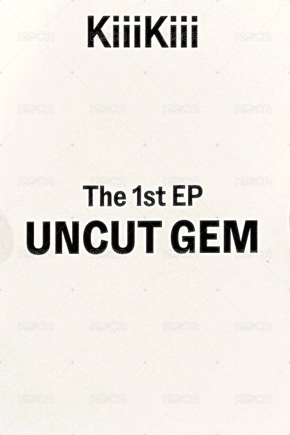 UNCUT GEM k4 特典卡  背面