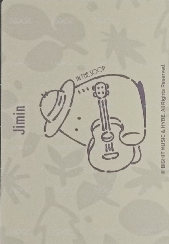 IN THE SOOP 入場卡 / 場限卡 住宿卡 背面