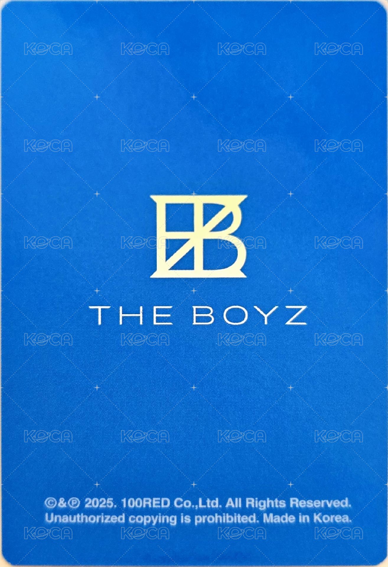 THE BOYZ FAN-CON <THE B LAND> 滿額卡  背面