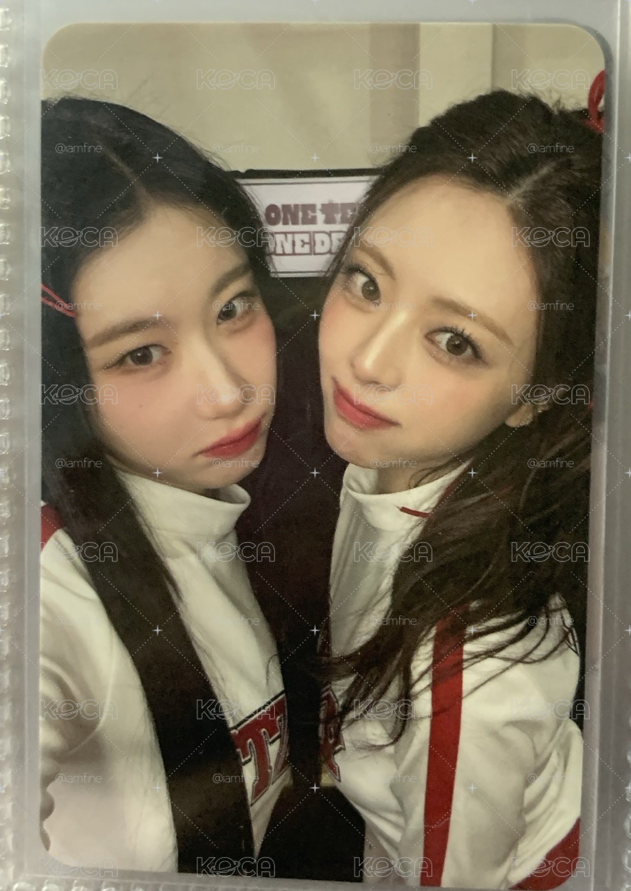 ITZY 四期會員禮雙人卡 油菜花  兩個可愛忙內超可愛