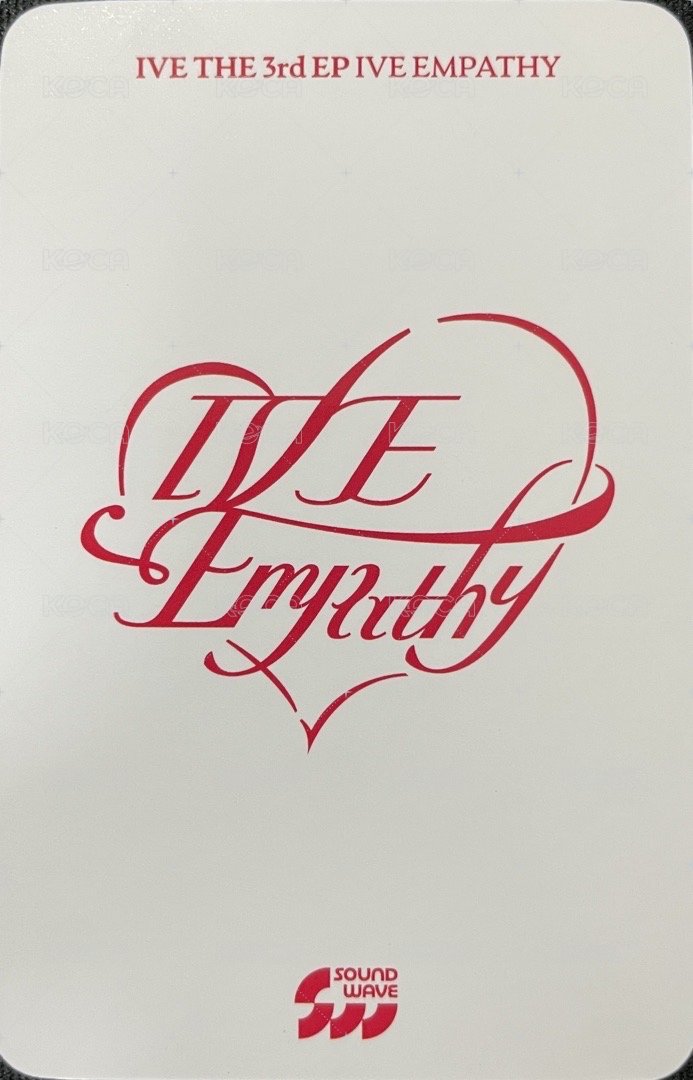 IVE EMPATHY sw 8.0 幸運卡 愛心 背面