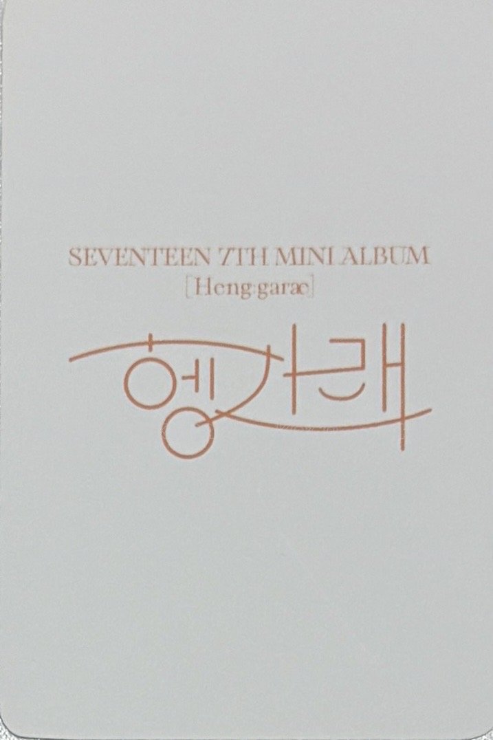 MINI7 k4 特典卡 ｜特典 背面