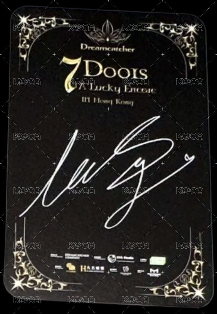 七扇門安可場 入場卡 / 場限卡 香港場 背面