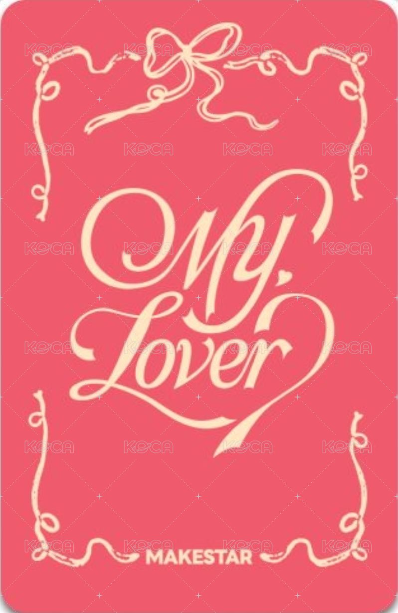 MY, Lover ms 預售 特典卡  背面