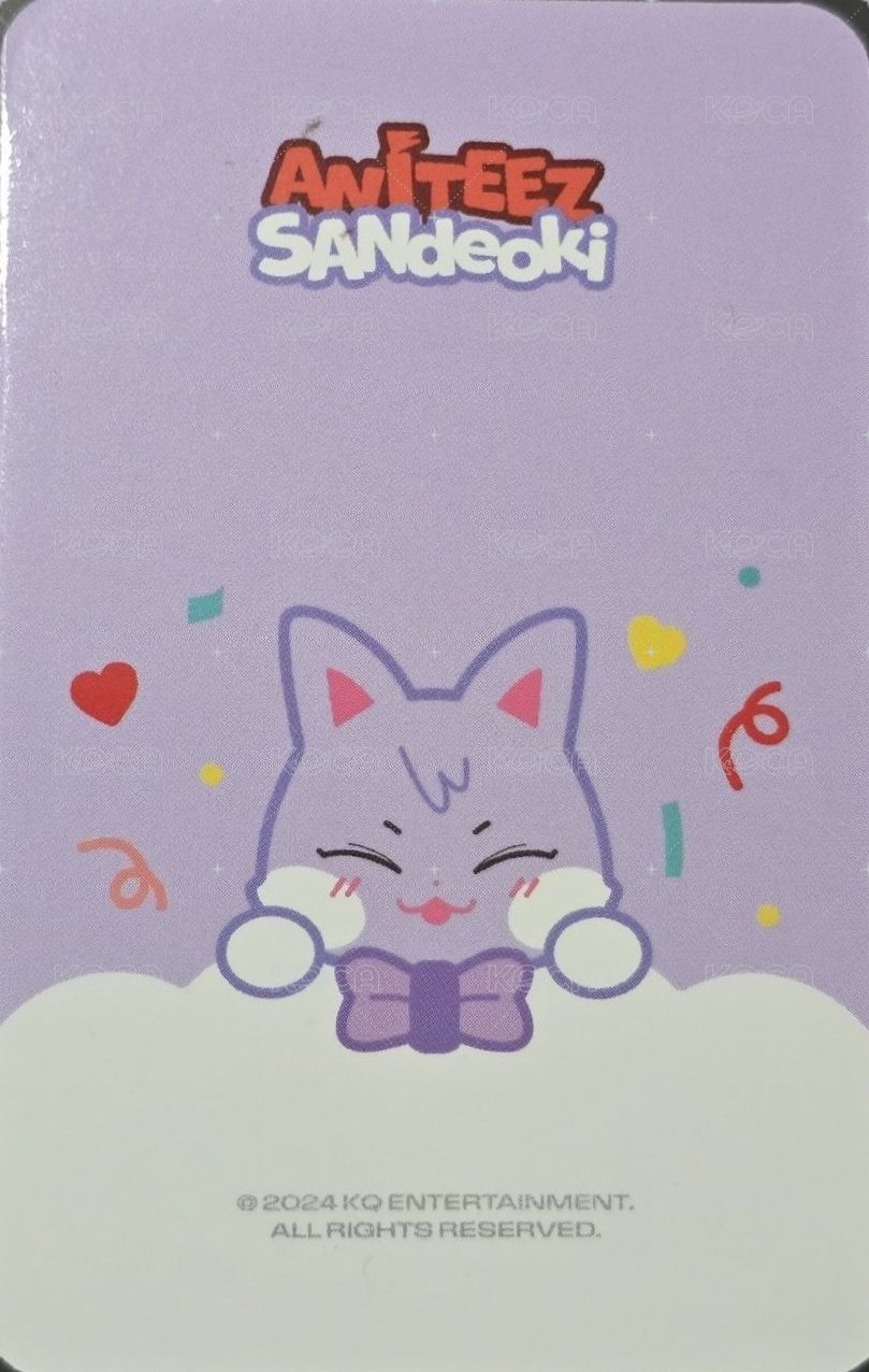 ANITEEZ IN ICE CITY 周邊卡 PVC POUCH 背面