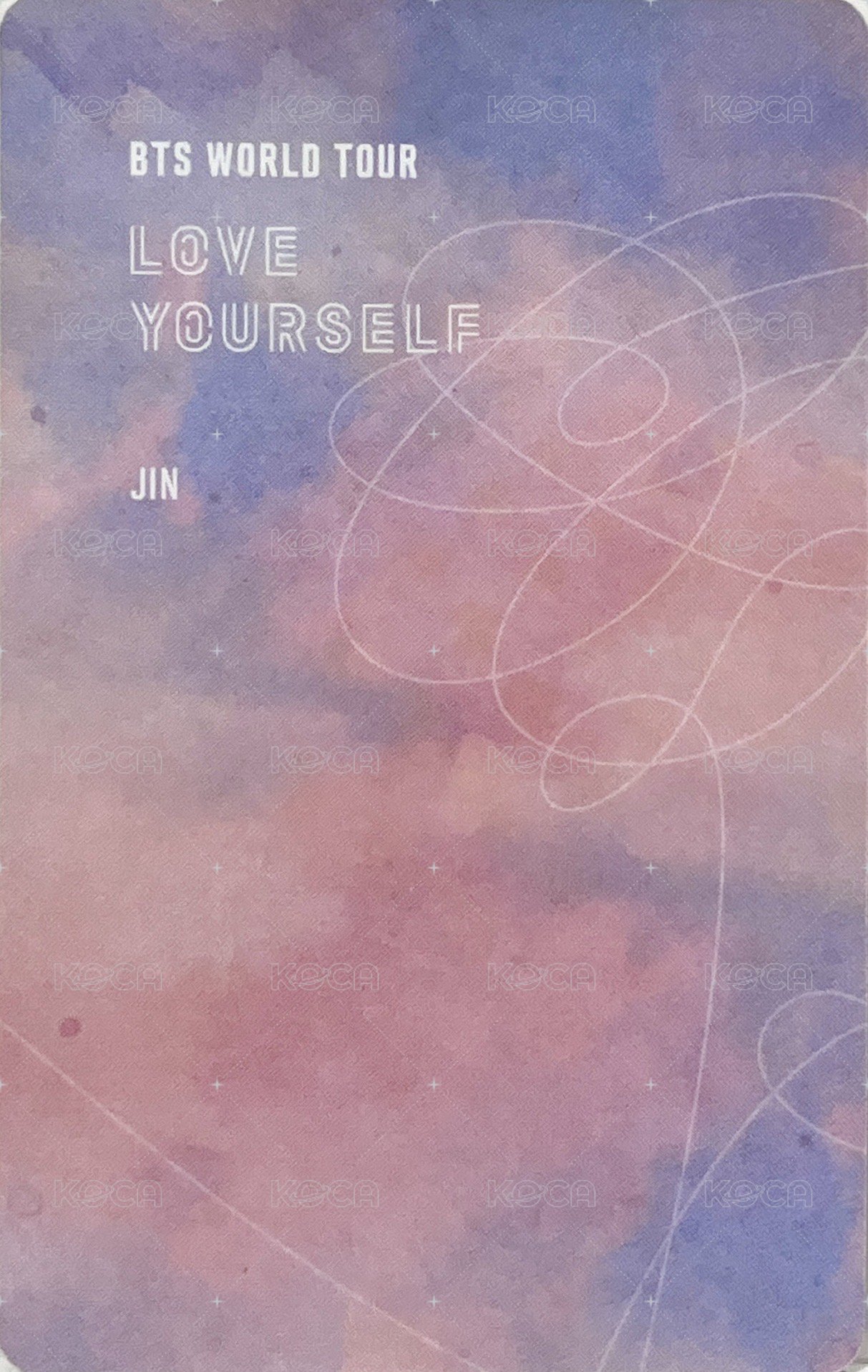 LY Tour 演唱會 DVD / CD 卡 首爾 一般版 背面