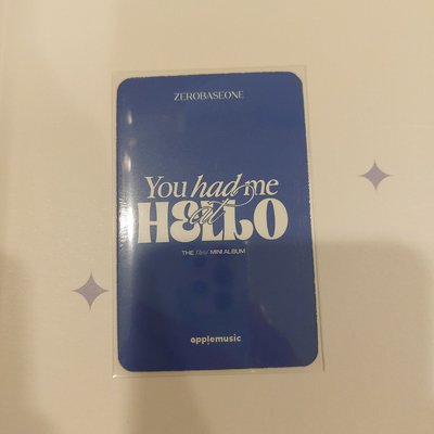 ZEROBASEONE You had me at HELLO AM LD 海軍 成韓彬